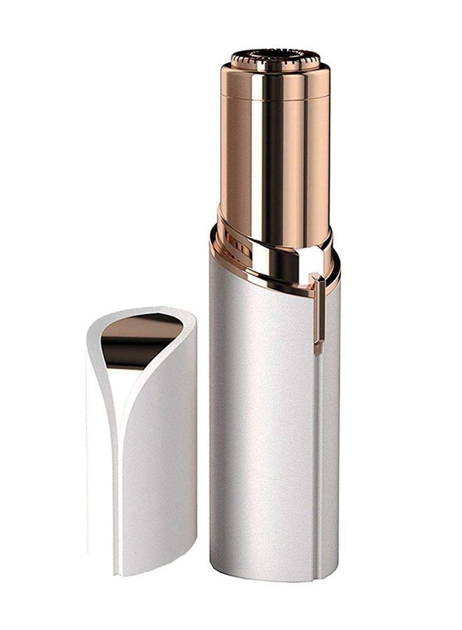 Lipstick Shaped Hair Remover Electric Razor Machine White/Gold - Image 1