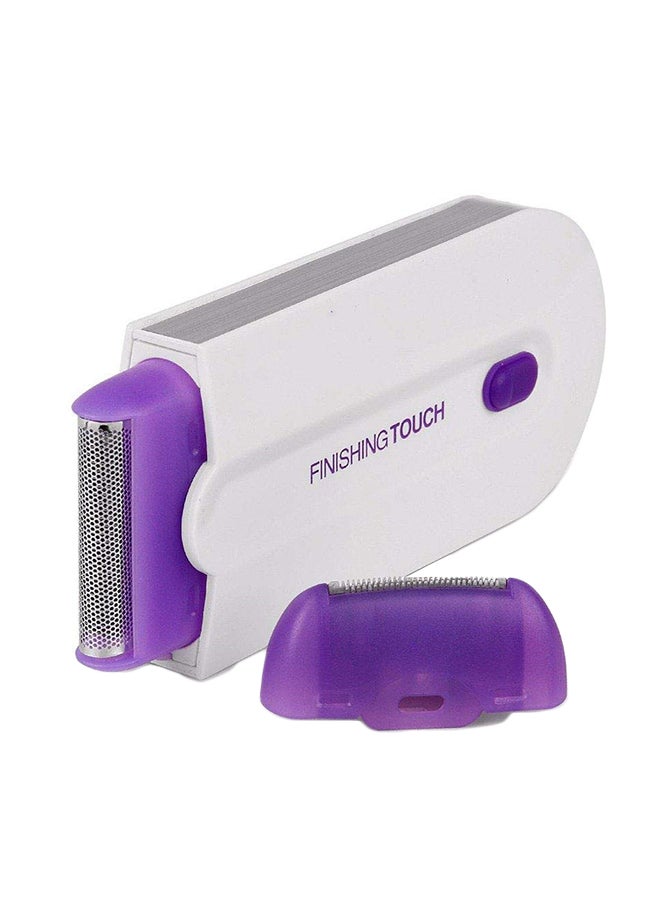 Hemiza Rechargeable Hair Remover Trimmer Shaver White/Purple - Image 1