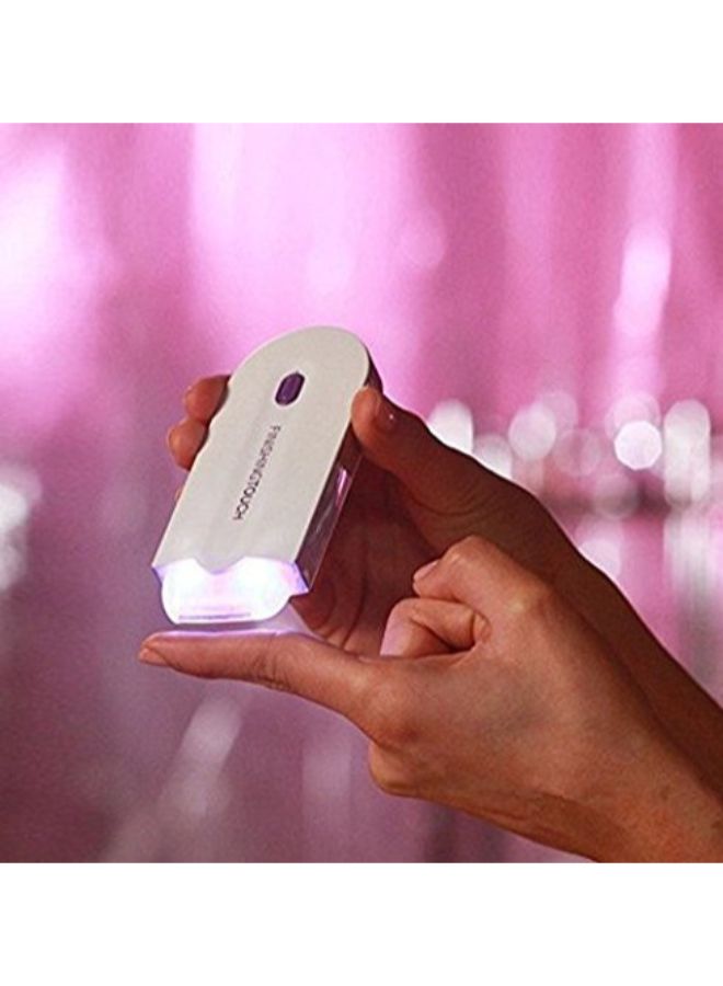 ماكينة حلاقة وتشذيب محمولة باليد ولاسلكية وقابلة للشحن أبيض/أرجواني - Image 3