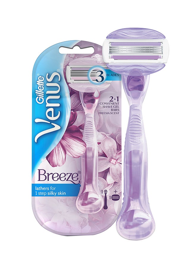 Gillette Breeze Razor Purple - Image 1