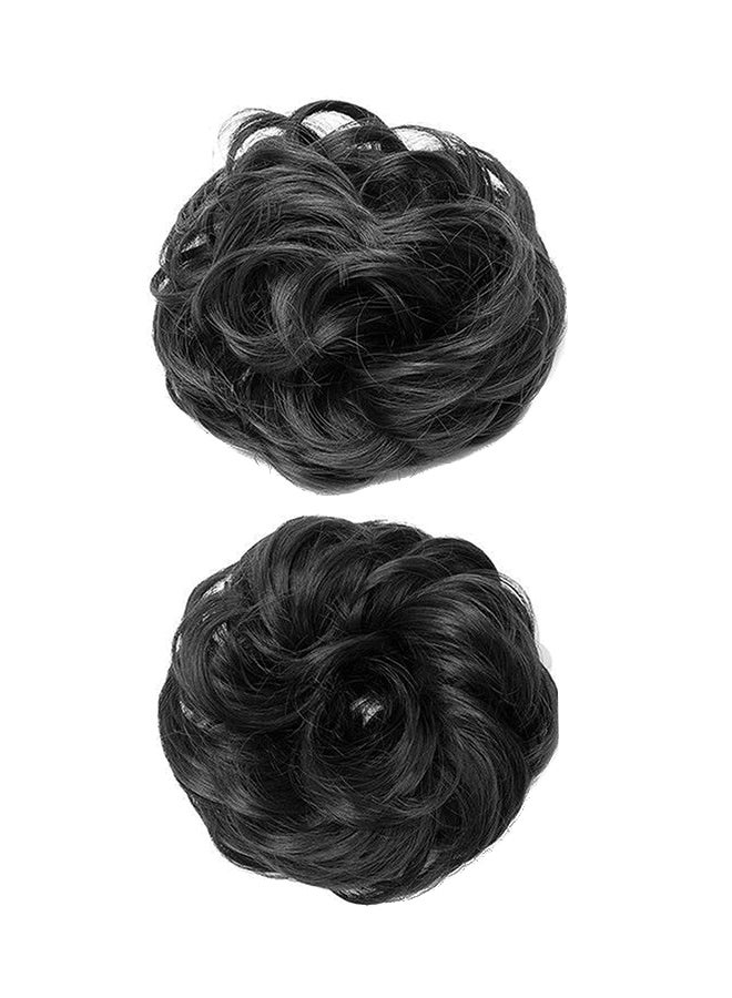 Confidence 2-Piece Curly Hair Extension Black - Image 1