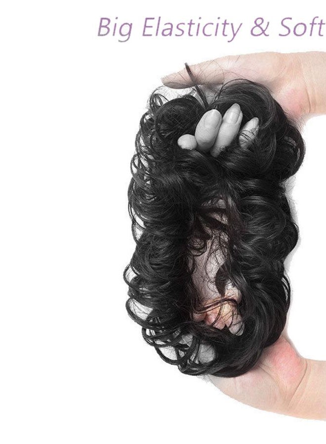 Confidence 2-Piece Curly Hair Extension Black - Image 3