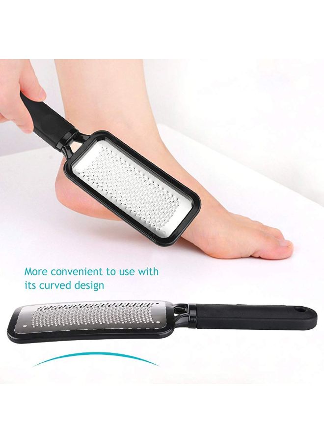 maycreate Foot Exfoliating Scrubber Black/Silver 27 x 7 x 1cm - Image 3