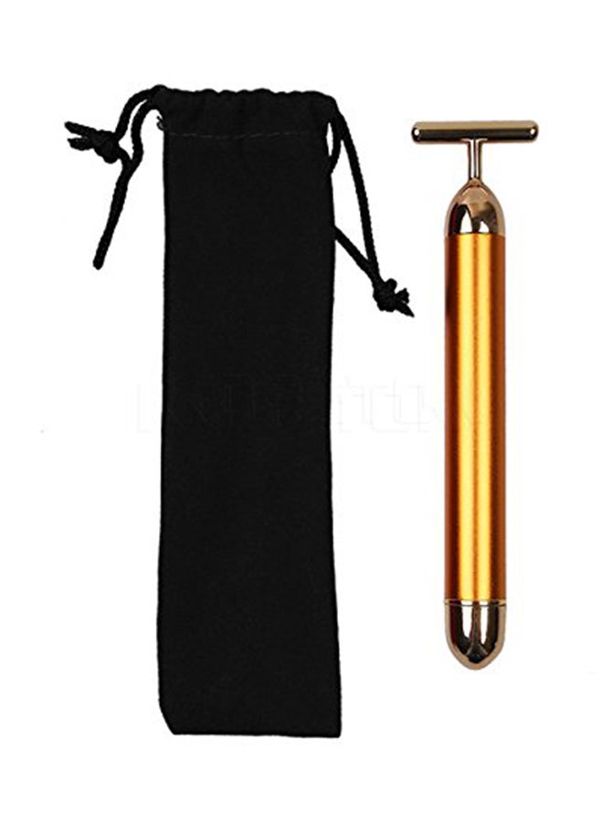 Generic Vibration Facial Beauty Roller Gold - Image 1