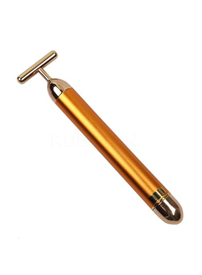 Generic Vibration Facial Beauty Roller Gold - Image 3