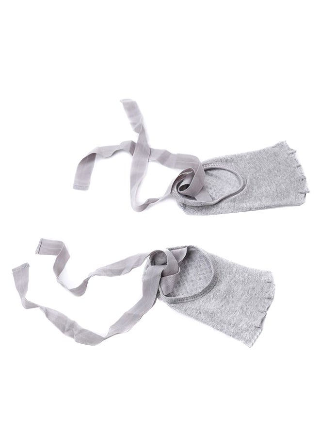 Sharpdo Pair Of Lace Up Non-Slip Yoga Socks One size  - Image 1