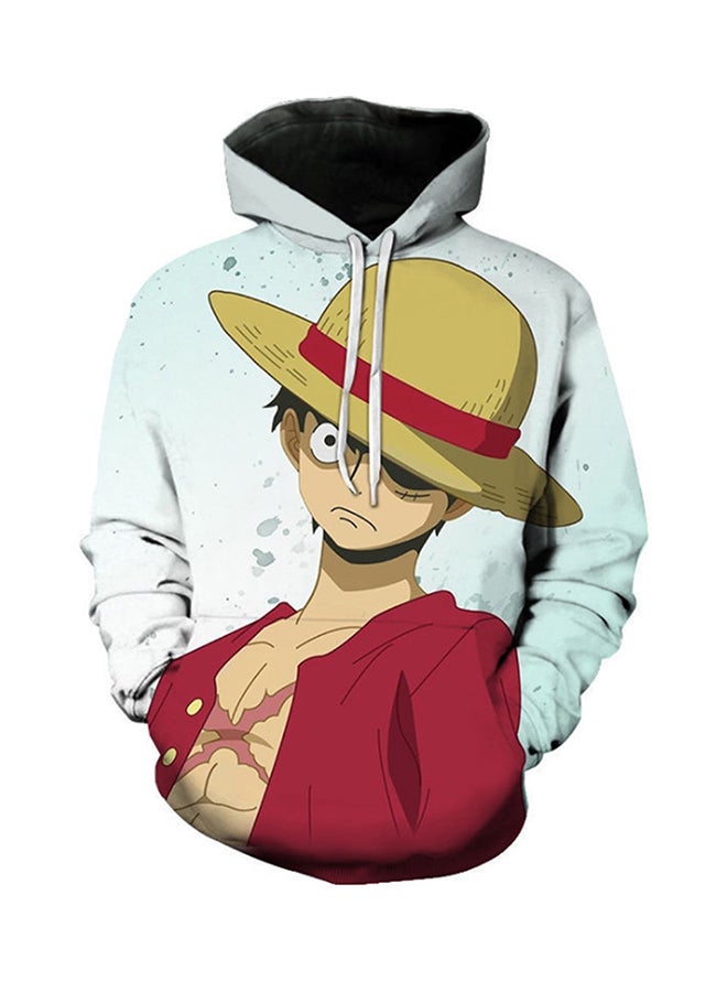 Long Sleeve 3D Printed Hoodie Multicolour  - Image 1