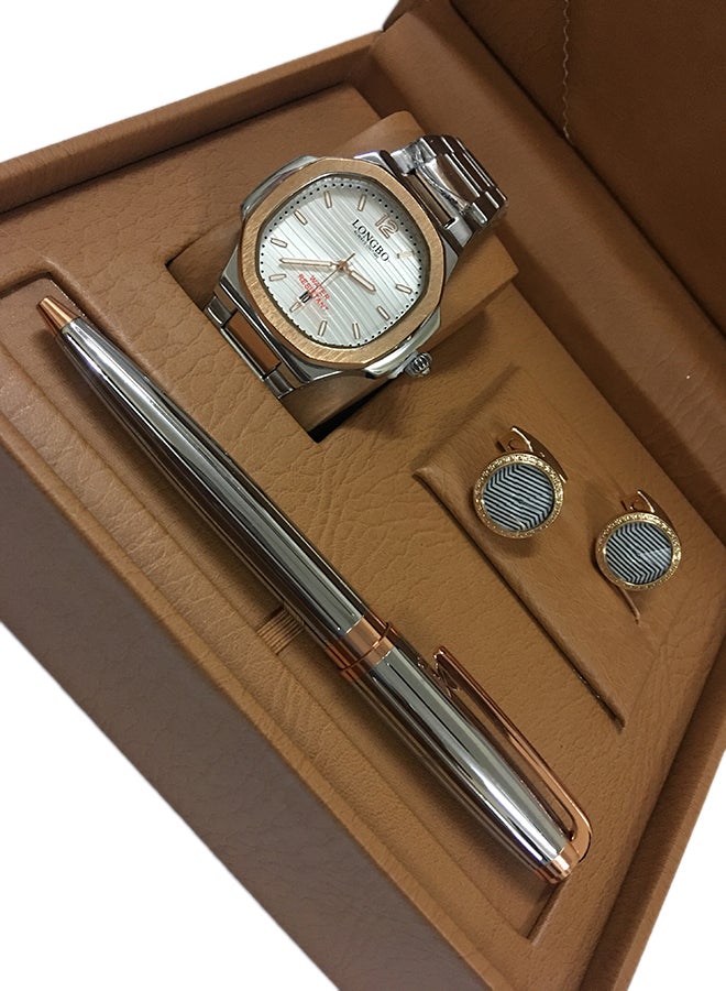 Clasico - Men's 3-Piece Analog Watch Gift Set  80511G - Image 1