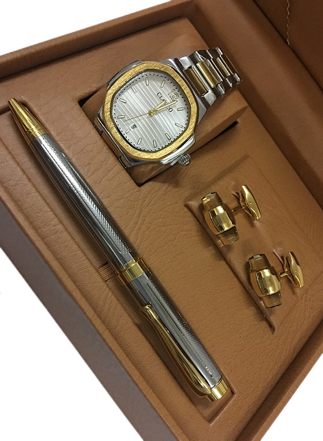 Clasico - Men's 3-Piece Analog Watch Gift Set  80511G - Image 1