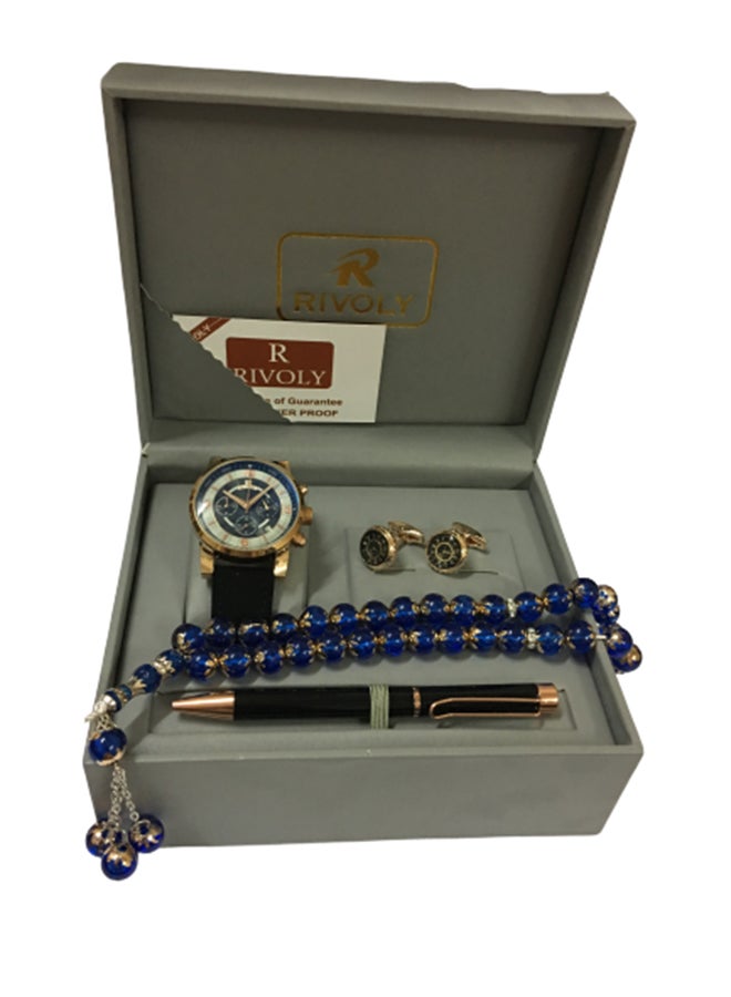 Men's 4-Piece Analog Watch Gift Set 15103