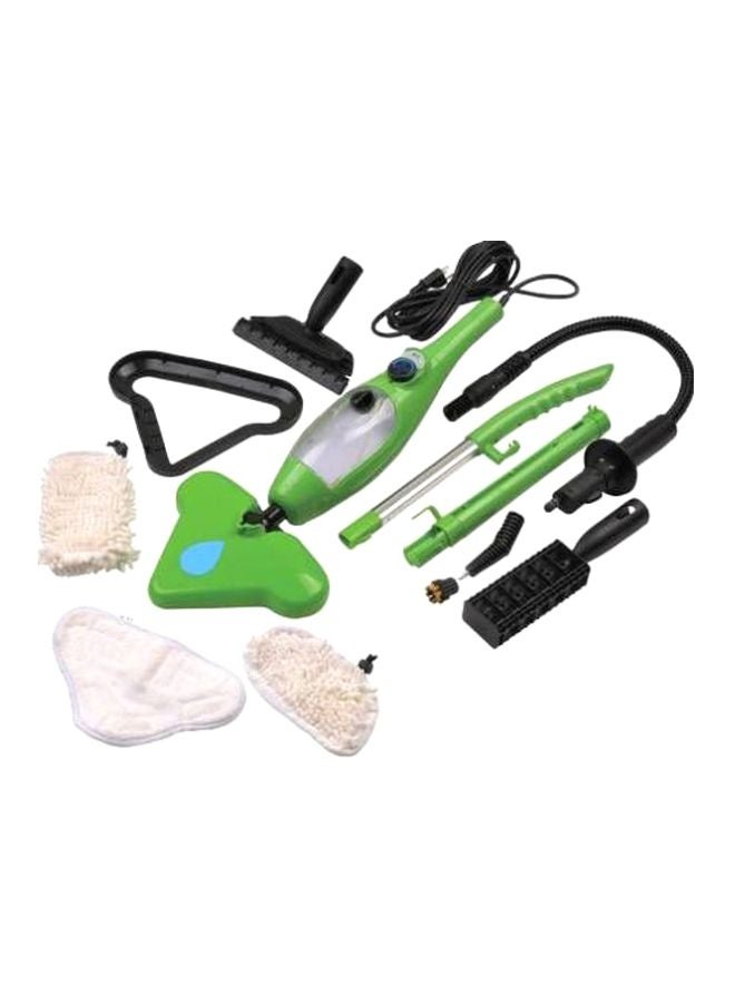 12-Piece Steam Mop Set Green/Black/White