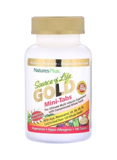 Nature's Plus Source Of Life Gold Mini-Tabs The Ultimate Multi-Vitamin Supplement - 180 Tablets 