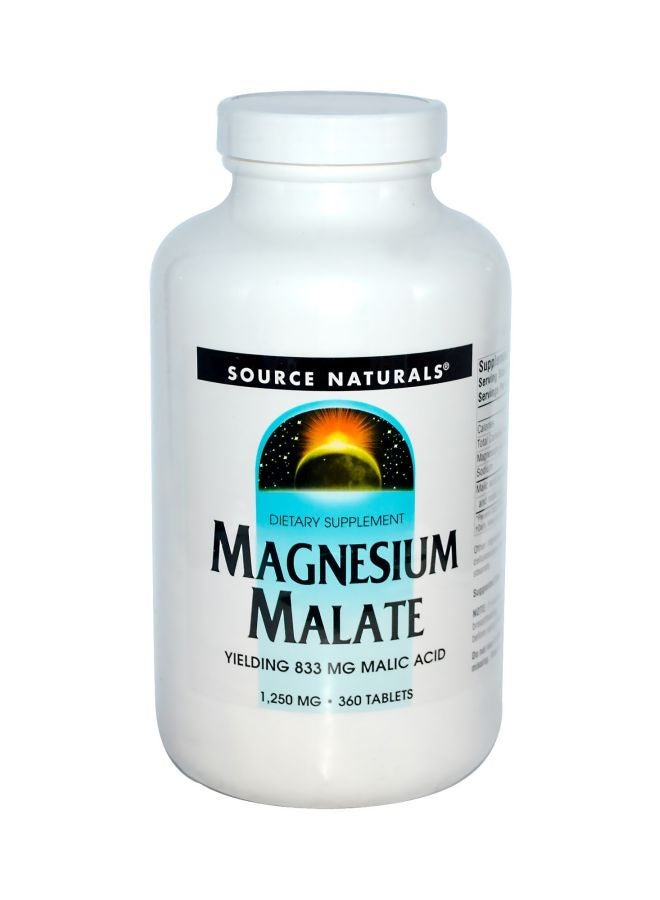 سورس ناتشورالز مكمل غذائي مالات المغنيسيوم 1250 مجم - 360 قرص