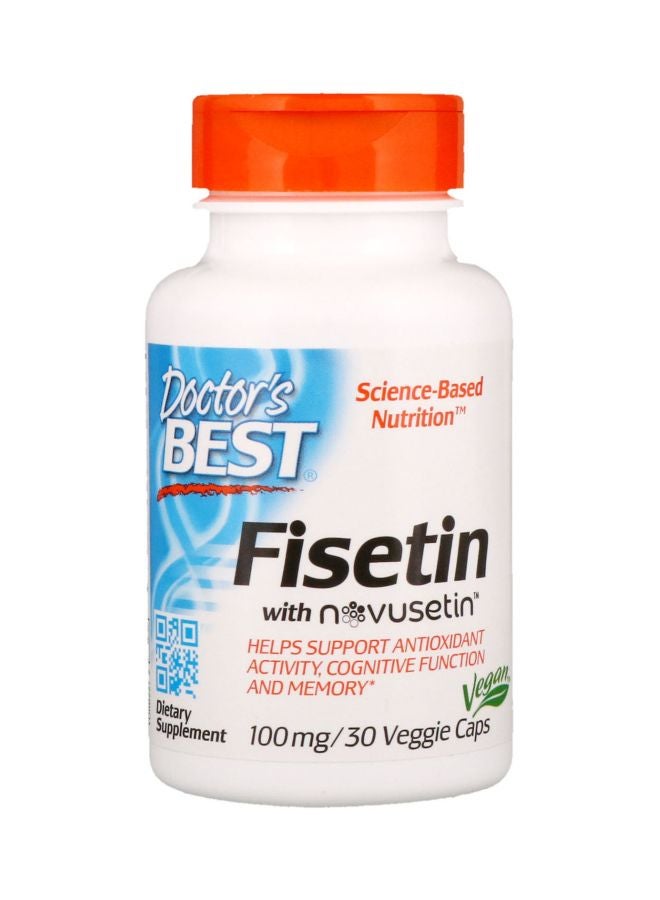 Doctor's BEST Fisetin With Novusetin 30 Veggie Capsules 