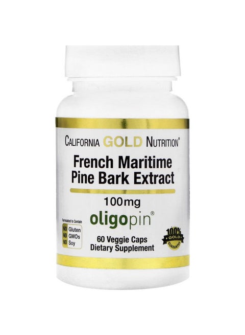 French Maritime Pine Bark Extract 100mg - 60 Veggie Caps