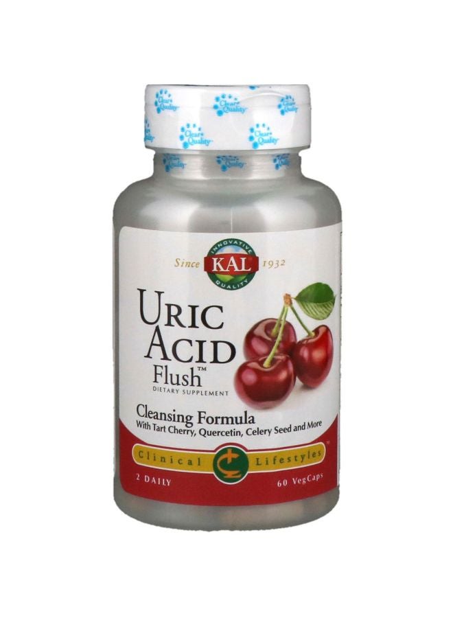 KAL Uric Acid Flush Dietary Supplement - 60 Veg Capsules