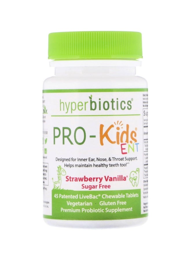 Hyperbiotics Strawberry Vanilla Flavoured Oral Probiotics - 45 Chewables
