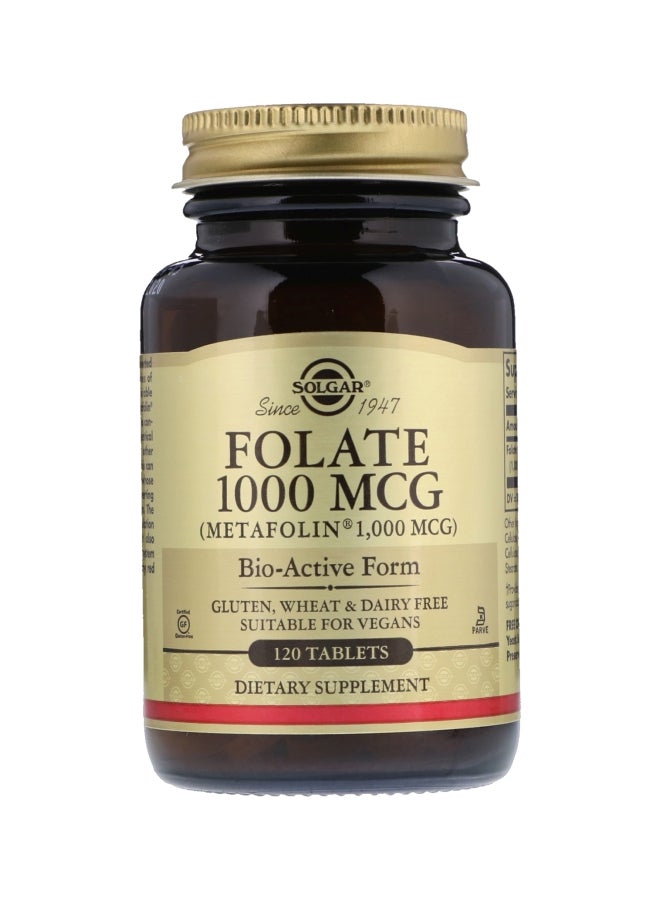 Solgar Folate 1,000 mcg - 120 Tablets