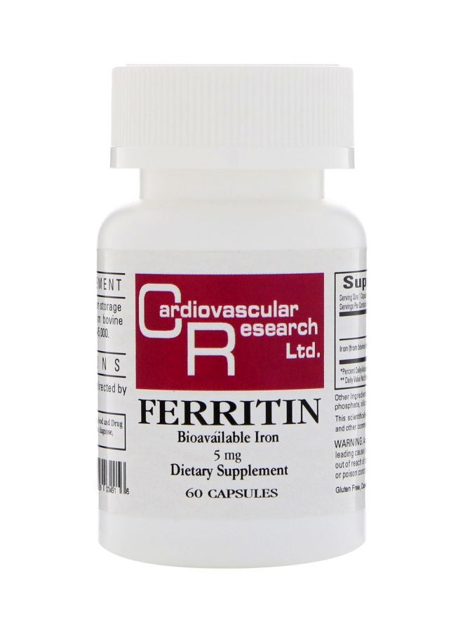 Ferritin 5 mg Dietary Supplemet- 60 Capsules - v1578557291/N32925836A_1