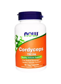 Cordyceps Dietary Supplement 750 mg - 90 Veg Capsules