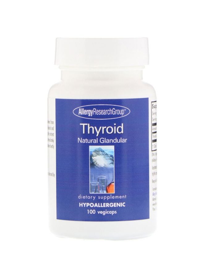 اليرجي ريسيرتش جروب مكمل غذائي للغدة الدرقية - يحتوي على 100 كبسولة نباتية
