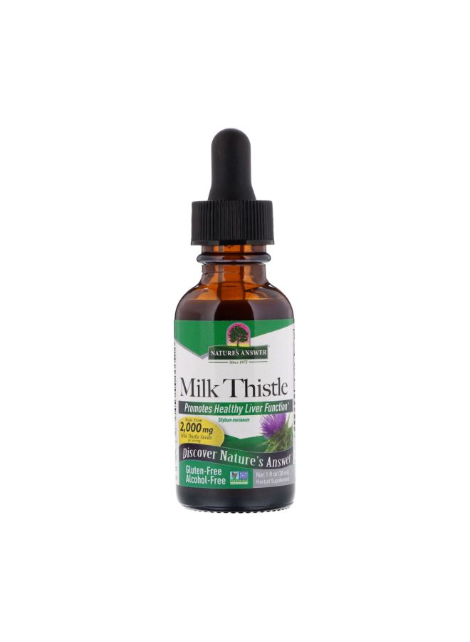 NATURE'S ANSWER Milk Thistle Herbal Supplement 
