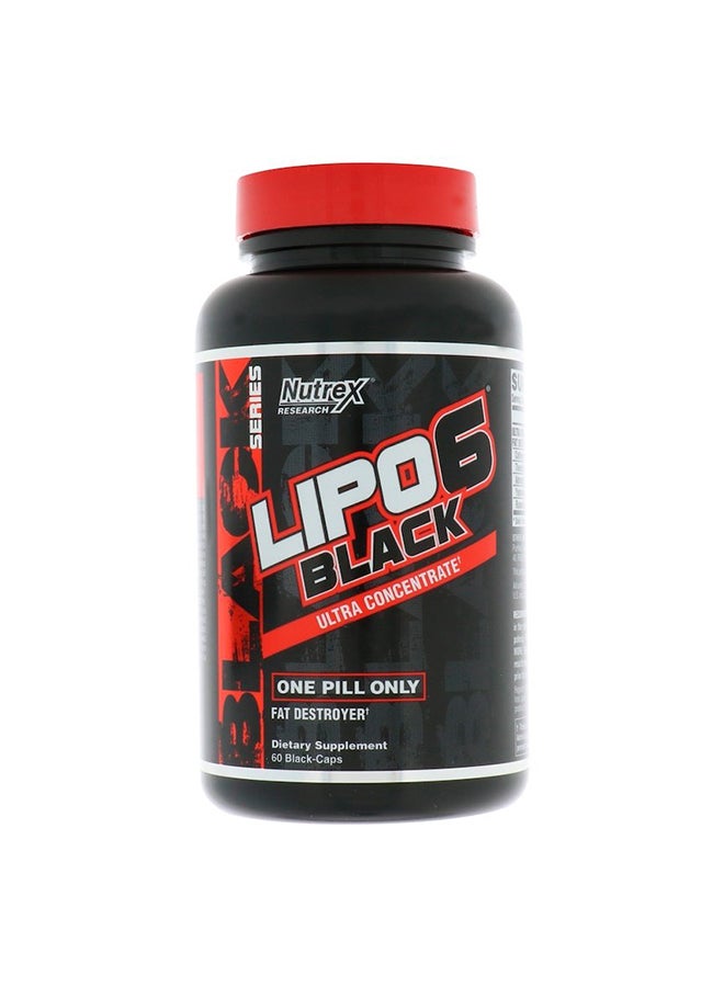 Nutrex Research Lipo6 Ultra Concentrate Dietary Supplement - 30 Black Capsules  - Image 1
