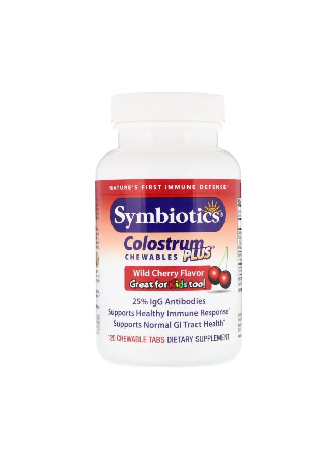 Symbiotics Colostrum Chewables Plus -120 Chewable Tablets 
