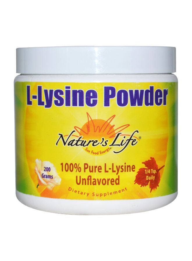 Nature's Life - L-Lysine Powder - Unflavored - Image 1