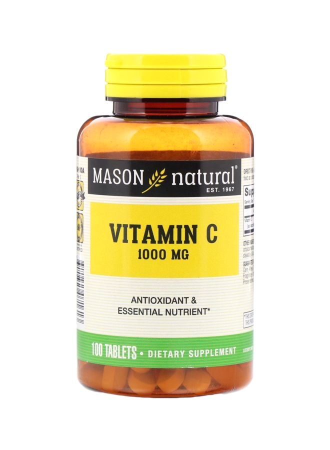 Mason Natural Vitamin C Antioxidant And Essential Nutrient 1000 mg - 100 Tablets