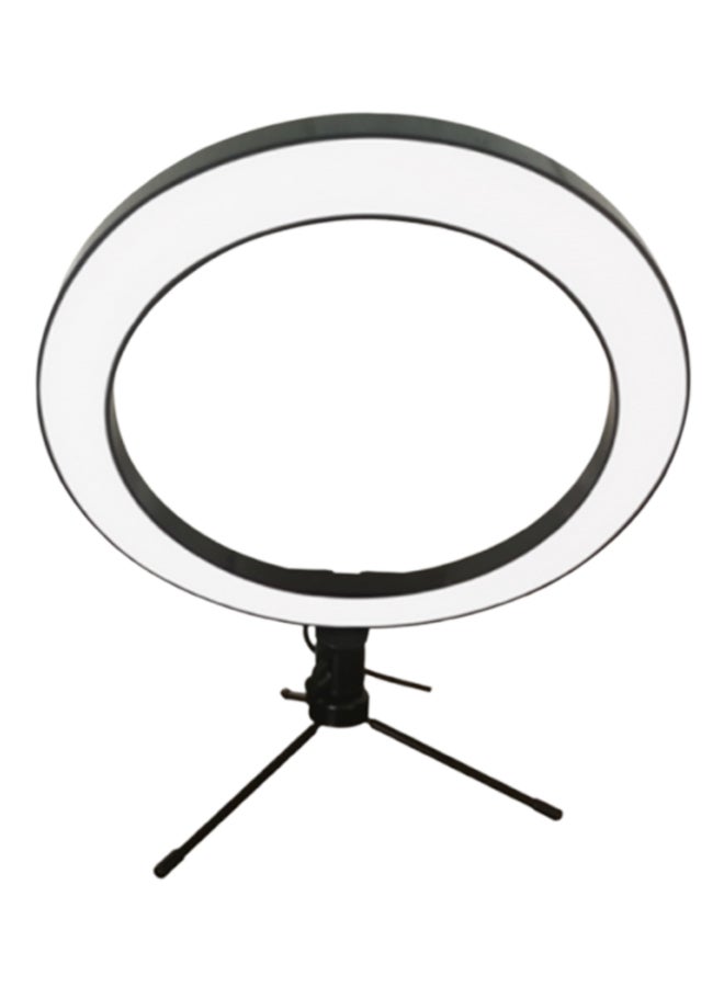 10-Inch Selfie Light Ring With Adjustable Triangle Bracket White - Image 1