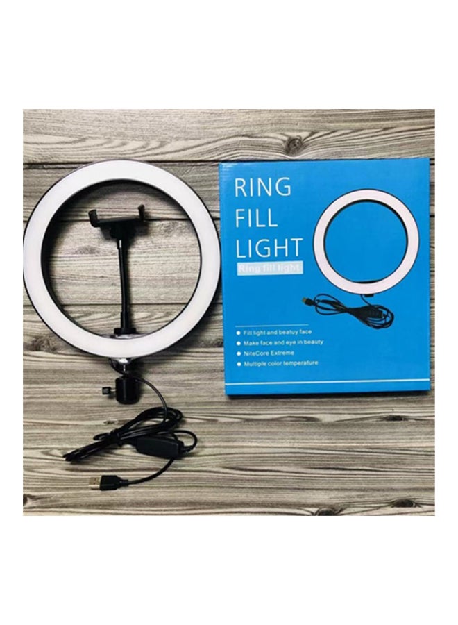 Mobile Phone LED Ring Light With Mobile Phone Stand White - Image 2