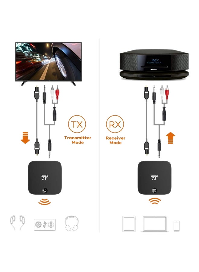 Bluetooth Digital Optical Transmitter Receiver TT-BA09 Black