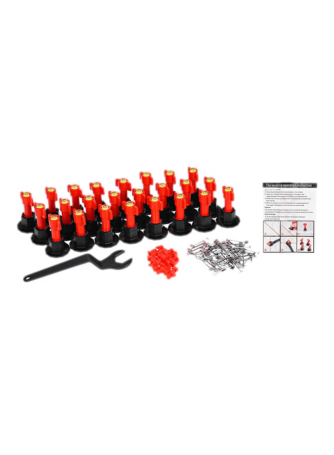Tile Mini Levelling System With Replaceable Steel Needles Set Red/Black 26 x 6. 8 x 22cm 