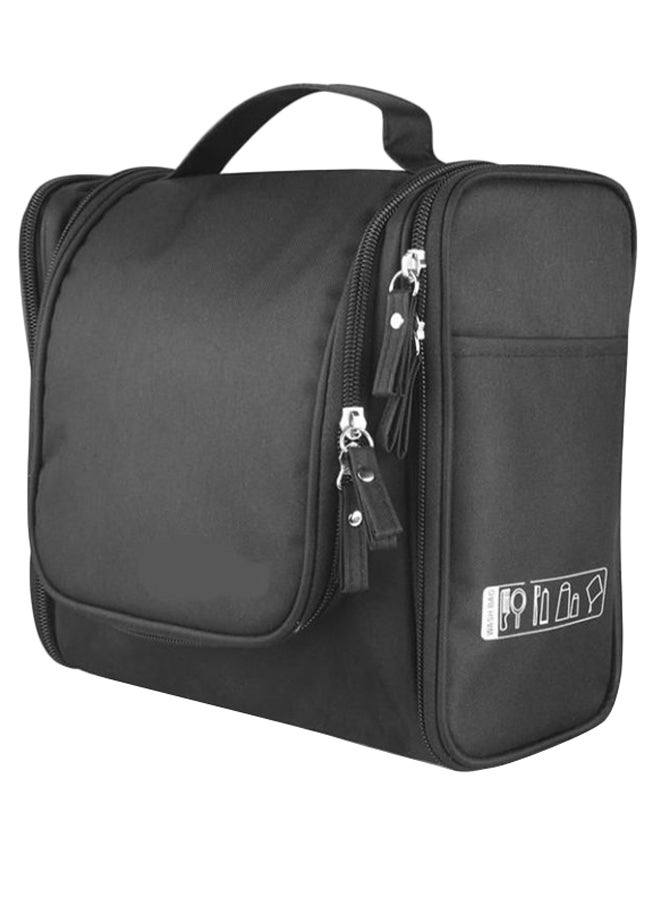 U-HOOME Hanging Hook Toiletry Cosmetic Bag Black - Image 1