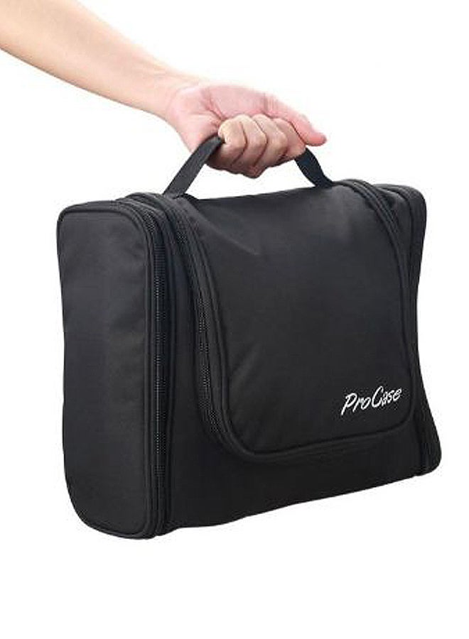 U-HOOME Hanging Hook Toiletry Cosmetic Bag Black - Image 2