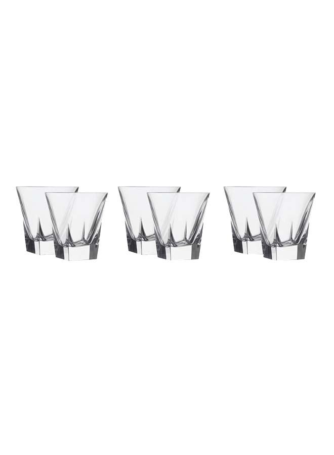 RCR 6-Piece Glass Drinkware Set Clear 300ml 