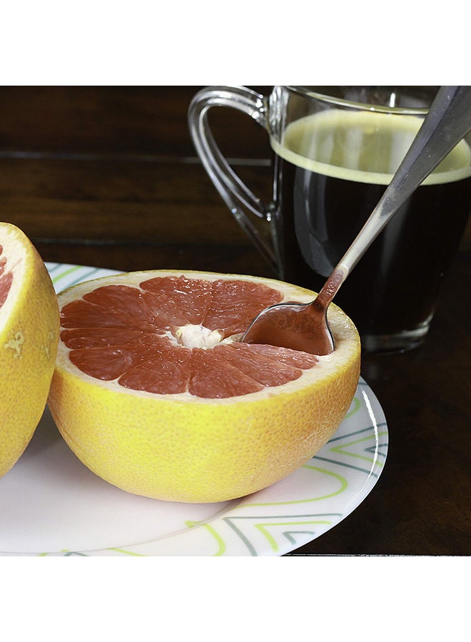 شيف كرافت ملعقة جريب فروت مسننة، حزمة من قطعتين فضي - Image 3