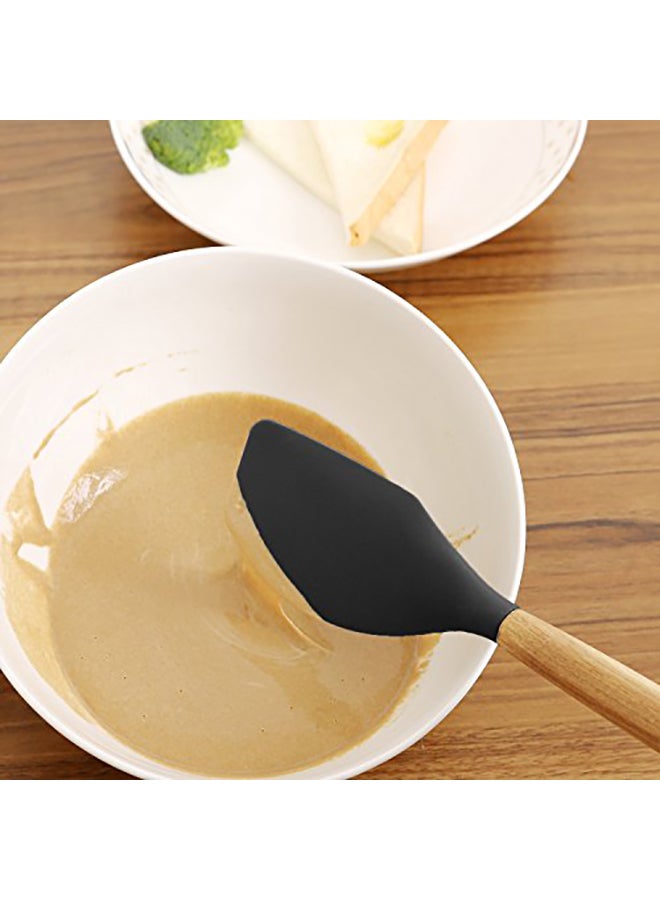 Miusco 5-Piece Silicone Cooking Utensil Set Brown/Black - Image 5