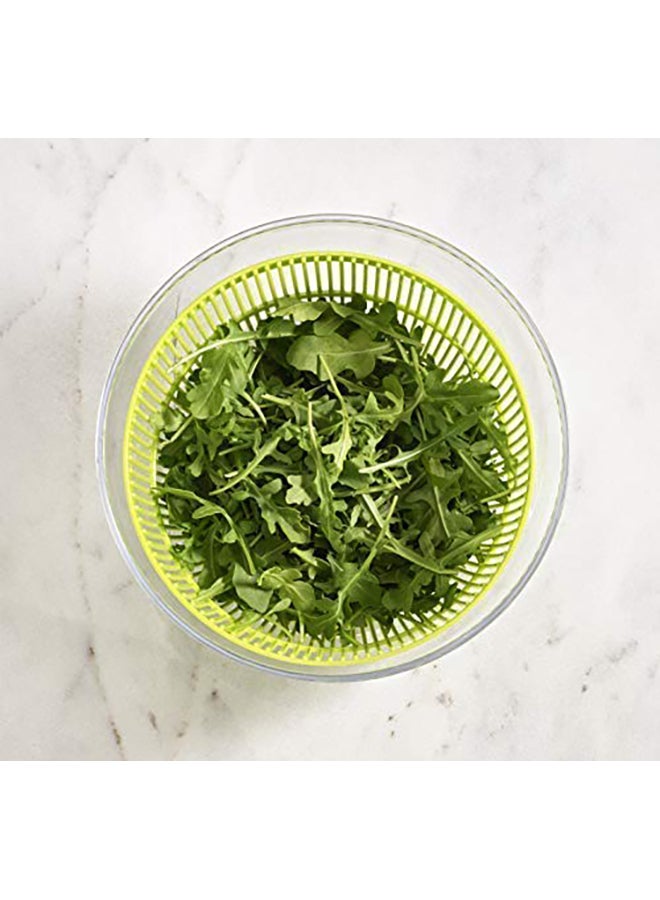 فيت آند فريش مصفاة خضار دوارة من البلاستيك أبيض/أخضر 200جرام - Image 4