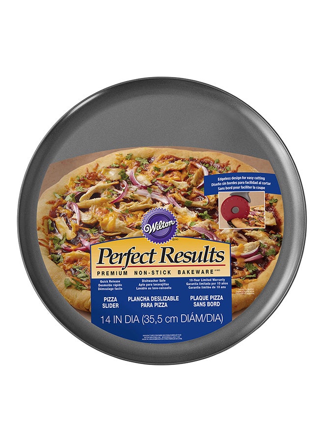 Wilton - Premium Non-stick Pizza Pan Black 14x0.5inch - Image 1