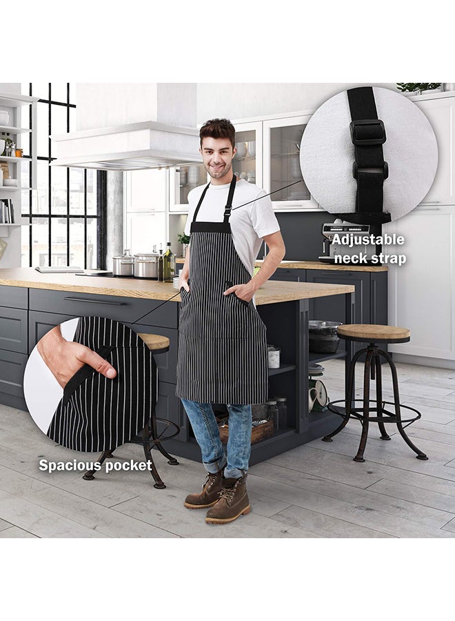 هوموي مريلة قابلة للتعديل ومزودة بجيوب أسود 33 x 27بوصة  - Image 3