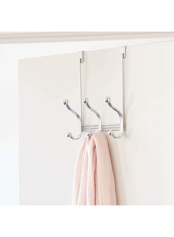 InterDesign Over The Door Organizer Rack Silver 8.38 x 5.25 x 11inch  - Image 3