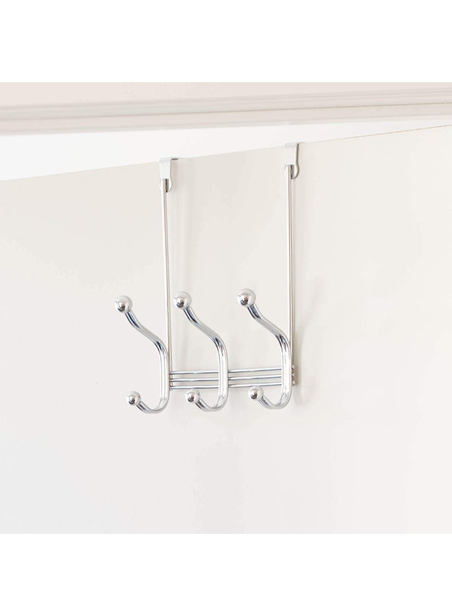 InterDesign Over The Door Organizer Rack Silver 8.38 x 5.25 x 11inch  - Image 4