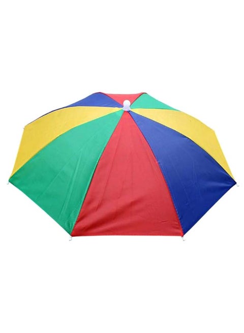 Foldable 4-Coloured Head Umbrella Multicolour