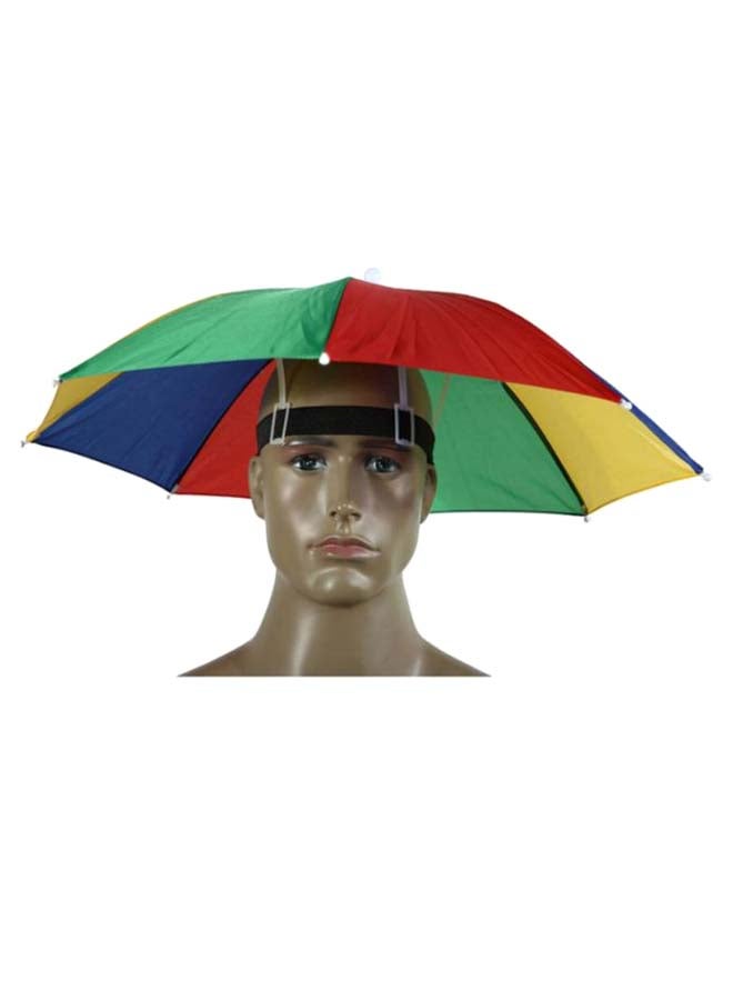 Foldable Fishing Hat Headwear Umbrella Multicolour - Image 2
