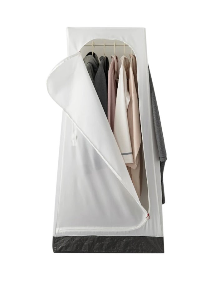 Generic Vuku Wardrobe White 74x51x149centimeter  - Image 2