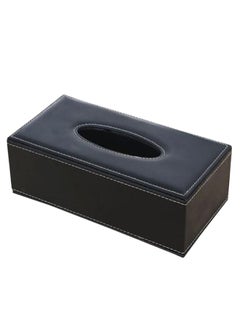 ماركة غير محددة علبة مناديل مستطيلة الشكل أسود  - Image 3