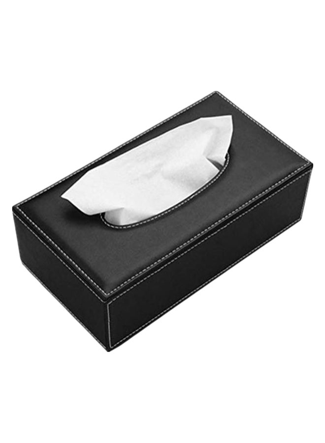 Generic Rectangle Shaped Tissue Box Black  - Image 2