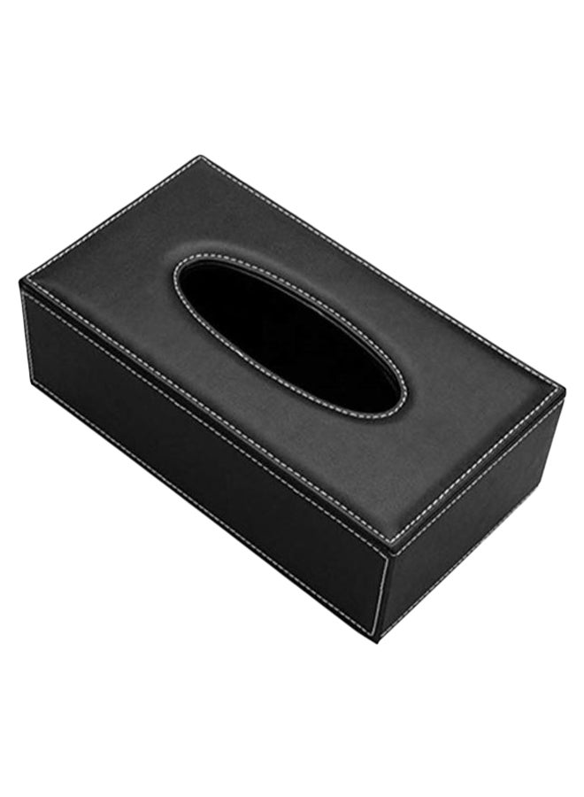 Generic Rectangle Shaped Tissue Box Black  - Image 1